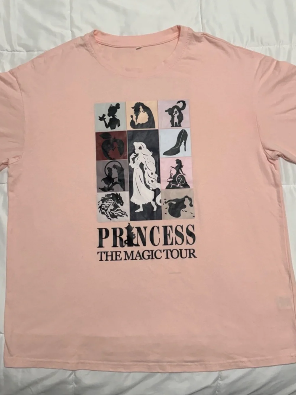Disney Pink 'Princess The Magic Tour' Short Sleeve Graphic Tee - Picture 3 of 6